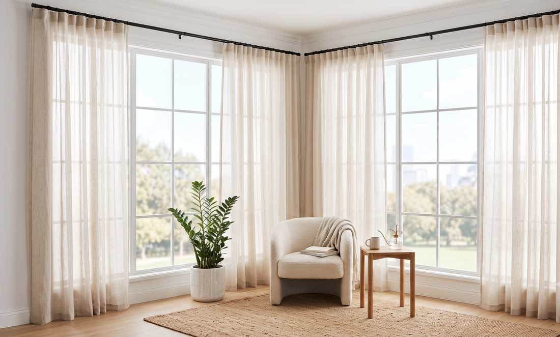 Maximizing Small Spaces: Visual Tricks with Lightweight Fabrics