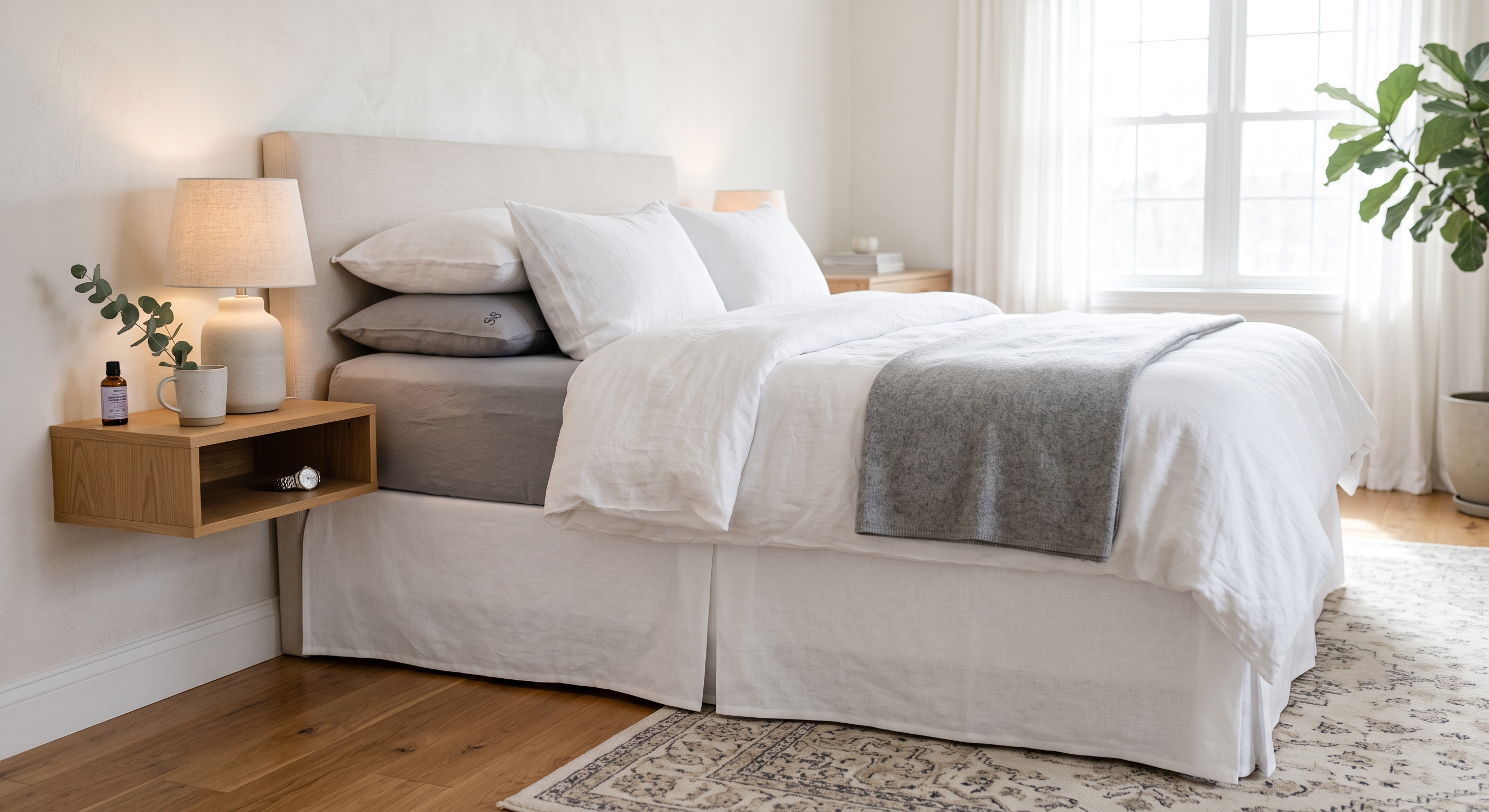 The Hidden Canvas: How a Bed Skirt Transforms Your Bedroom from Messy to Minimalist
