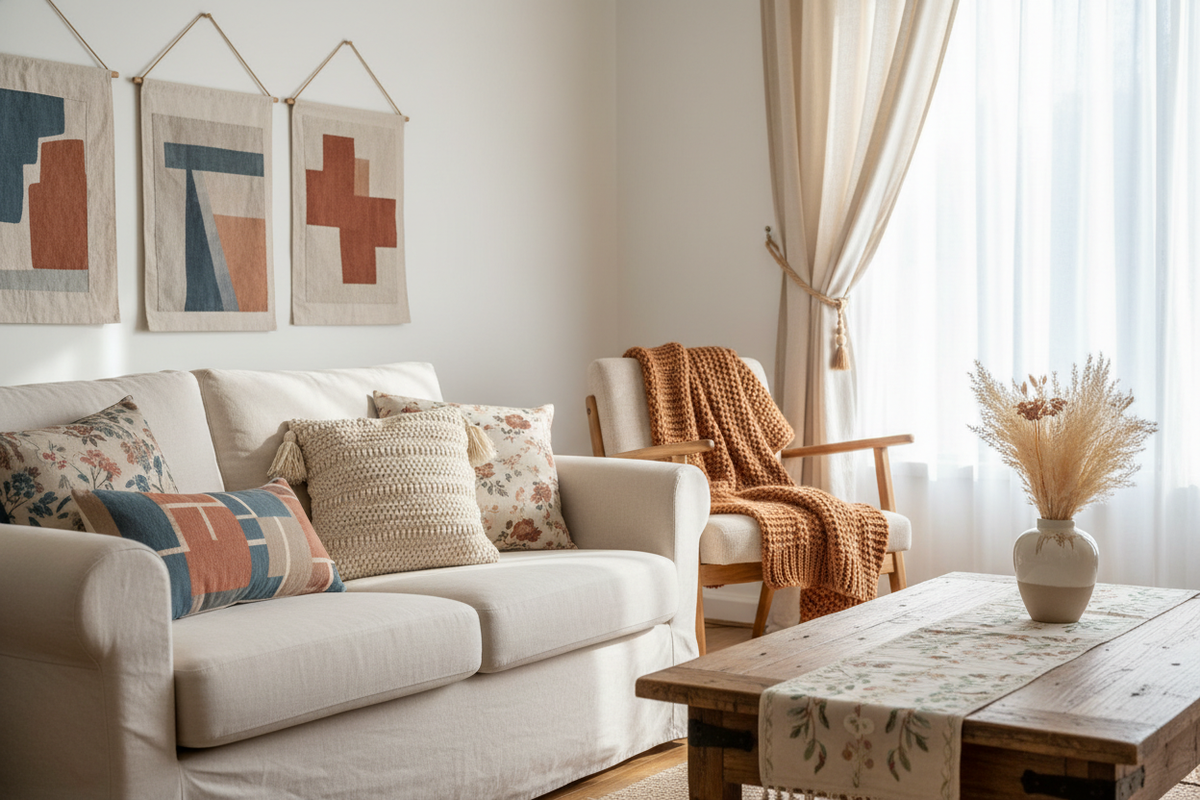 “DIY Home Textile Accessories: Easy Projects to Transform Your Space