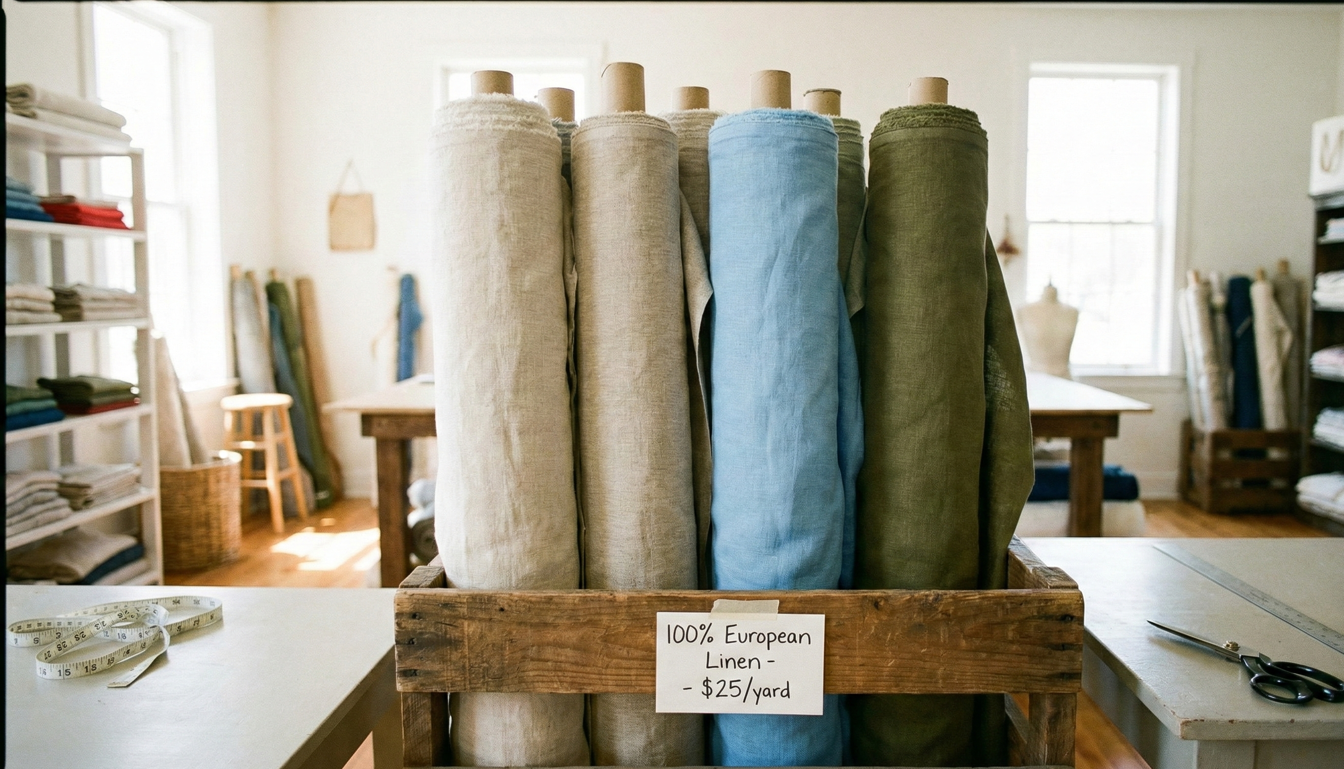 Linen Fabric by the Yard