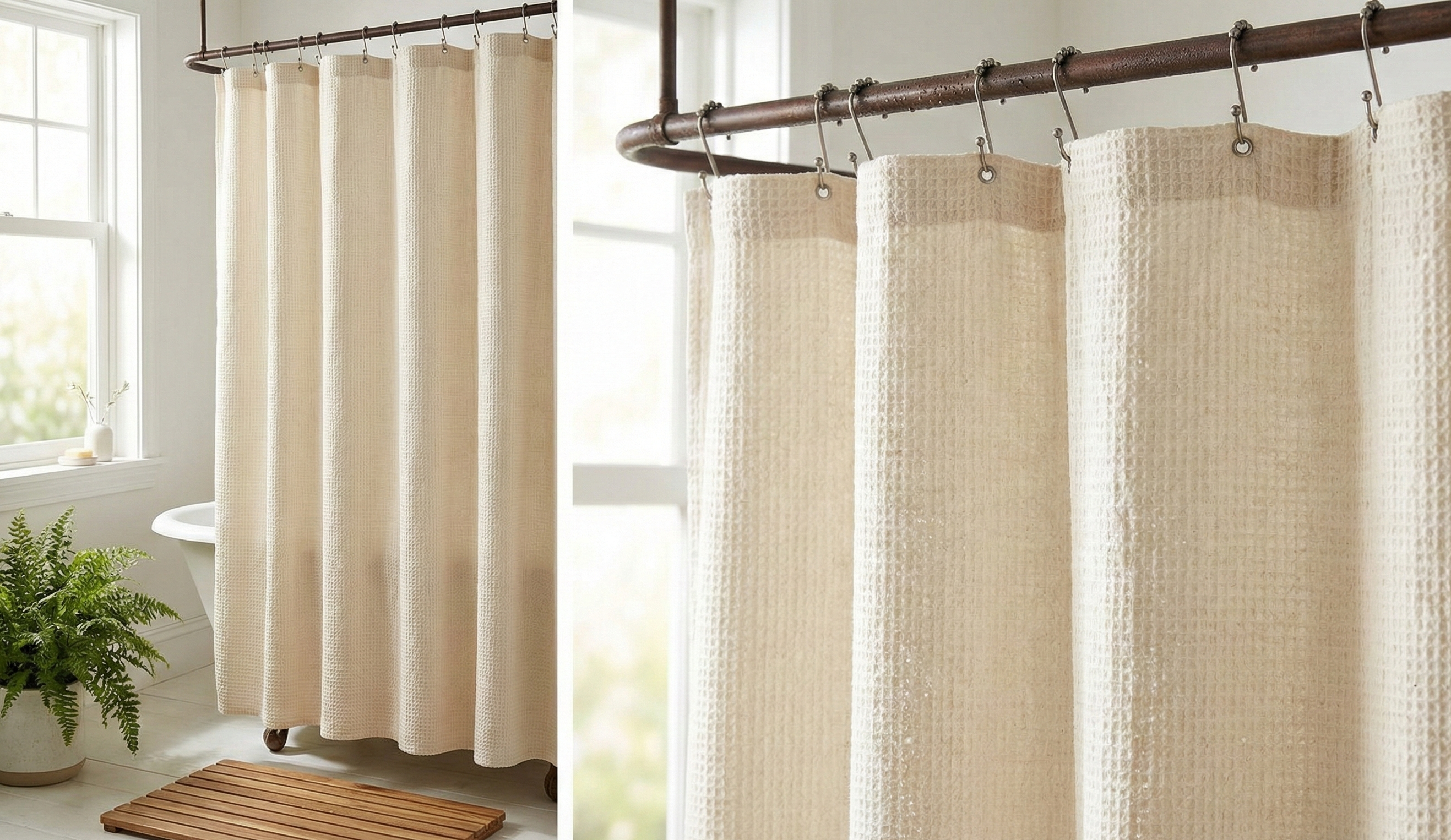 Waffle Shower Curtain