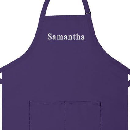 Made in the USA Personalized Embroidered Premium Adult Apron for Men Women Fathers Mothers Day Kitchen BBQ Grilling Gift