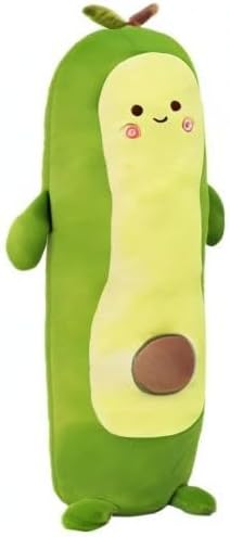 MMTTAO Long Avocado Stuffed Animal 22 Inch Plushies Squishy Snuggle Plush Toy Soft Kawaii Food Shaped Plushie Fruit Series Hugging Pillow Cushion Gift for Kids Boys Girls Home Bedroom Decor, 22Inches