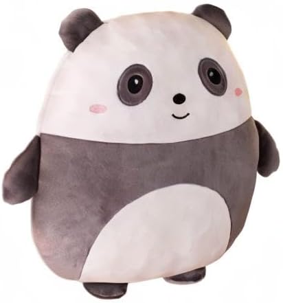 lannery Panda Plush Pillow, Panda Stuffed Animal Toy Kawaii Plushies Hugging Pillow Gifts for Room Decor Birthday, 16 inch