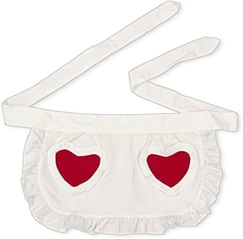 CRB Fashion Waist Apron Kitchen Cooking Restaurant Cotton Bistro Half Aprons with Pockets For Woman