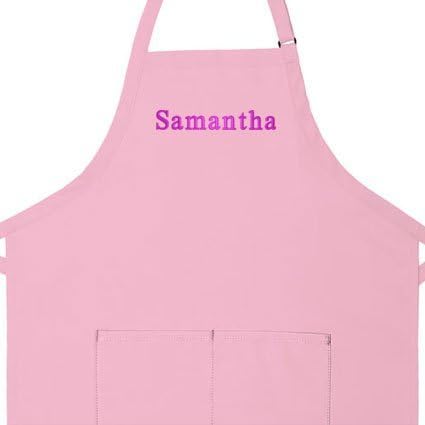 Made in the USA Personalized Embroidered Premium Adult Apron for Men Women Fathers Mothers Day Kitchen BBQ Grilling Gift
