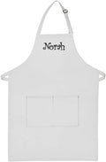 Made in the USA Personalized Embroidered Premium Adult Apron for Men Women Fathers Mothers Day Kitchen BBQ Grilling Gift