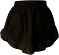 CRB Fashion Waist Apron Kitchen Cooking Restaurant Cotton Bistro Half Aprons with Pockets For Woman