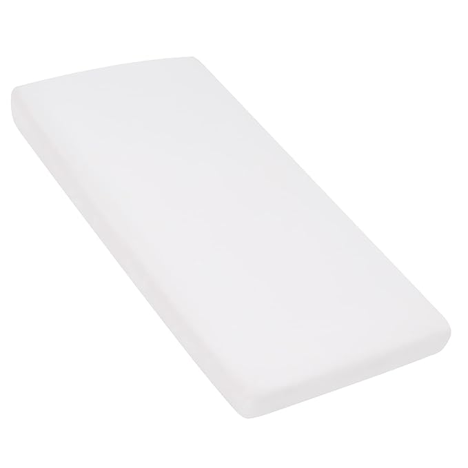 Nap Mat Sheet 10 Pack, 24" x 48" x 4" Fitted Elastic Corners Preschool Day Care Rest Cover, Soft & Breathable Baby Sheets Fit for Regalo My Cot Portable Toddler Bed and Joovy Travel Cot, White