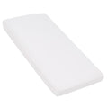 Nap Mat Sheet 24" x 48" x 4" Fitted Elastic Corners Preschool Day Care Rest Nap Mat Cover, Soft & Breathable Baby Sheets for Regalo My Cot Portable Toddler Bed and Joovy Travel Cot, White