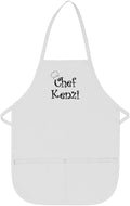 Made in the USA Chef Any Name Child Personalized Embroidered Premium Child Apron for Kids Girls Boys Fun in the Kitchen Gift