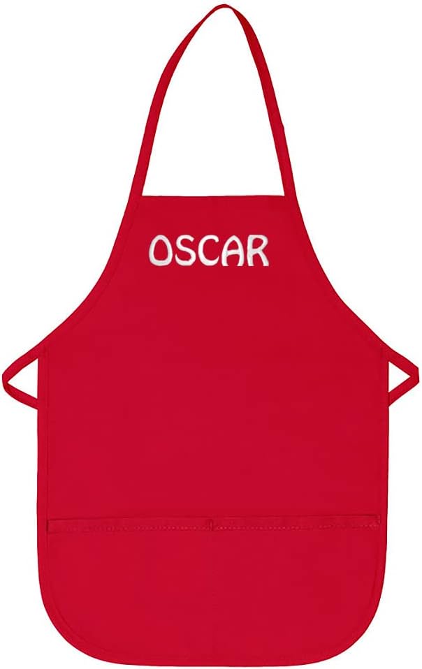 Made in USA Personalized Embroidered Premium Child Apron for Kids Girls Boys Fun Kitchen Chef Gift