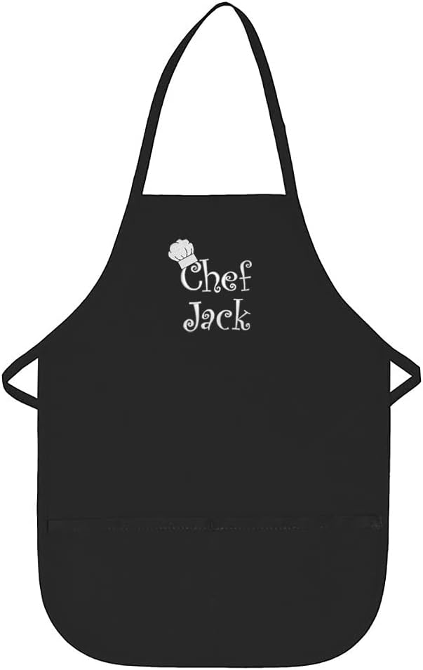 Made in the USA Chef Any Name Child Personalized Embroidered Premium Child Apron for Kids Girls Boys Fun in the Kitchen Gift
