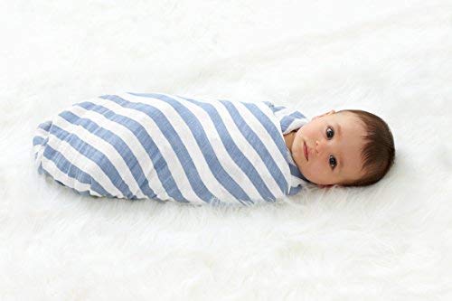 aden + anais Boutique Muslin Swaddle Blanket for Baby Girls and Boys, Newborn Receiving Blanket for Swaddling, 100% Muslin Cotton Swaddle Wrap, 4 Pack, Rock Star