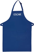 Made in the USA Personalized Embroidered Premium Adult Apron for Men Women Fathers Mothers Day Kitchen BBQ Grilling Gift