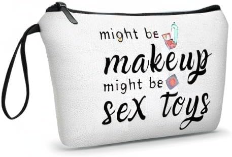 ARIOSEY Funny Gifts for Women, Makeup Bag for Purse, Couple's Travel Cosmetic Bag, Womens Gifts for Christmas