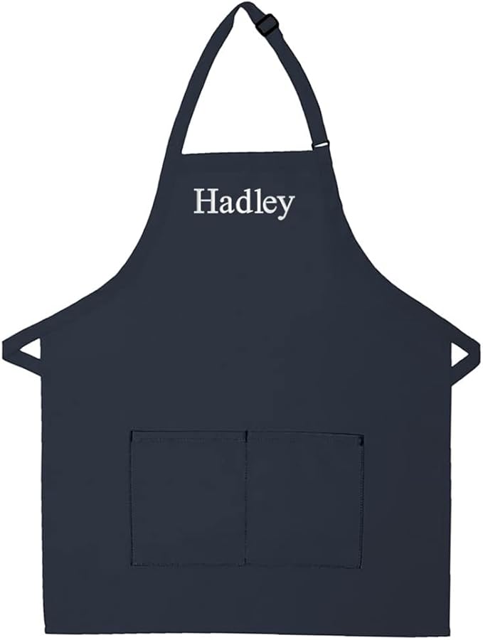 Made in the USA Personalized Embroidered Premium Adult Apron for Men Women Fathers Mothers Day Kitchen BBQ Grilling Gift
