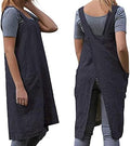 Women's Practical Cross Back Pinafore Apron with Large Pockets Home Kitchen,Restaurant,Coffee house,Cooking Gardening Works