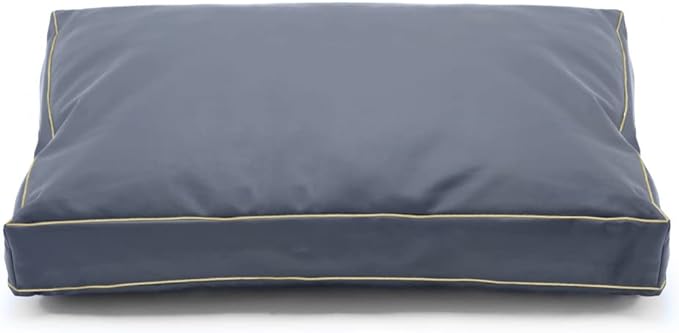 Dalema Dog Bed Cover,Waterproof Tough Plastic DIY Pet Bed Cover,Non Stick Hair Easy to Clean Rectangular Fillable Dog Bed Covers with Zipper(Dark Grey,44" L x 32" W x 4" Th,Cover Only)