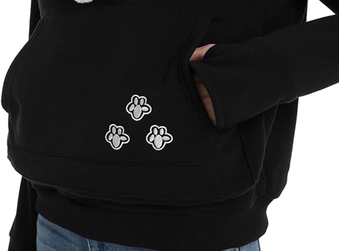 LINYUCHEN Cat Dog Pouch Hoodie Large Pet Pouch Sweatshirt Puppy Kitten Holder Carrier Pullover Shirt Unisex Hoodies