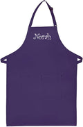 Made in the USA Personalized Embroidered Premium Adult Apron for Men Women Fathers Mothers Day Kitchen BBQ Grilling Gift