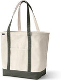 Lands' End Open Top Canvas Tote Bag