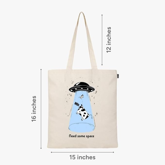 Eco Right Tote Bag for Women, Reusable Grocery Bag, Canvas Tote Bag for Shopping, Cotton Bag for Daily Use, Gifts for Women