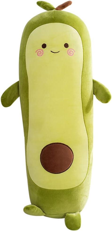 MMTTAO Long Avocado Stuffed Animal 22 Inch Plushies Squishy Snuggle Plush Toy Soft Kawaii Food Shaped Plushie Fruit Series Hugging Pillow Cushion Gift for Kids Boys Girls Home Bedroom Decor, 22Inches