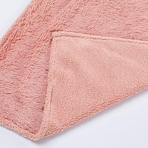 Maidewow Pink Waterproof Calming Dog Blanket Reversible Faux Fur Sherpa Blankets for Couch Covers Fuzzy Pet Bed Cover Sofa Furnitures Protective(Pink,L-65x57in)