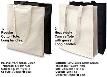 Andes Heavy Duty Flat-Bottom Canvas Tote Bag with Side Pockets - Aesthetic Handmade from 12oz 100% Cotton, Reusable & Durable