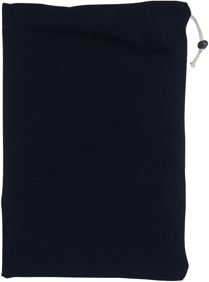 LFH Cotton Shoe Storage Bags with Drawstring, Dustproof Breathable Reusable Organizer, Perfect For Travel, Dorm, Hotel, College, Gym, Easy to Carry, Machine Washable 12"x17" (Pack of 4) - Black sand