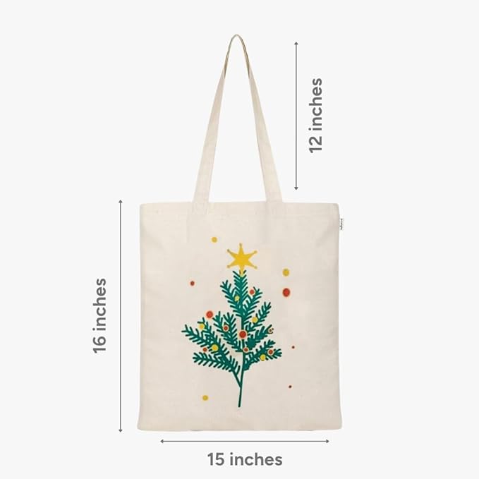 Eco Right Tote Bag for Women, Reusable Grocery Bag, Canvas Tote Bag for Shopping, Cotton Bag for Daily Use, Gifts for Women