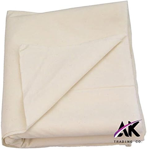 AK Trading Co. 60" Wide Natural Muslin Fabric, 100% Cotton Fabric, Unbleached 50 Yards