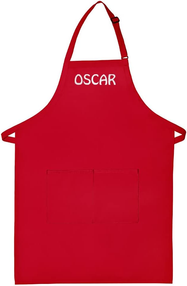 Made in the USA Personalized Embroidered Premium Adult Apron for Men Women Fathers Mothers Day Kitchen BBQ Grilling Gift