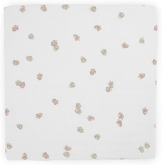 Cotton Muslin Swaddle Blanket - Acorns