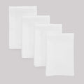 Solino Home White Linen Napkins Set of 4-100% Pure Linen Cloth Washable Dinner Napkins 20 x 20 Inch for Winter, Valentines, Spring, Easter - Fete