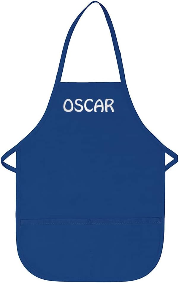 Made in USA Personalized Embroidered Premium Child Apron for Kids Girls Boys Fun Kitchen Chef Gift