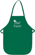 Made in the USA Chef Any Name Child Personalized Embroidered Premium Child Apron for Kids Girls Boys Fun in the Kitchen Gift