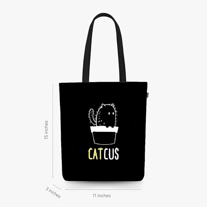 Ecoright Tote Bag for Women with Zipper, Small Tote Bag, Canvas Bag, Reusable Cotton Bag for Beach, Grocery, School & Work