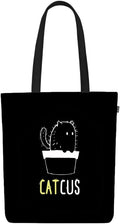 Ecoright Tote Bag for Women with Zipper, Small Tote Bag, Canvas Bag, Reusable Cotton Bag for Beach, Grocery, School & Work