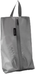 VUSIGN Travel Shoe Bag, Water-Resistant Shoe Pouch for Gym and Sport, Odor-Resistant Soccer Cleats Bag (Gray, 4-Pack)