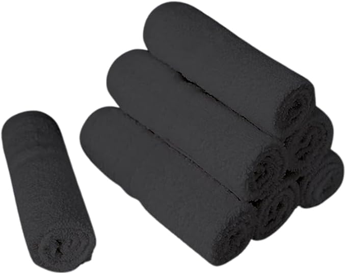 TOALLA 100% Cotton Washcloths 60 Pack|700 GSM|Soft Wash Cloth for Face|Wash Cloth Bulk Pack|Washcloth for Body and Face|Highly Absorbent|Fingertip Towel|Washcloth for Bath Room|12 x 12 Inches|Grey
