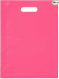 LDPE Die Cut Merchandies Bags - 500 Bags - 12"x15" - 1.5 mil - Pink - 1215DCPINK - AssurePak