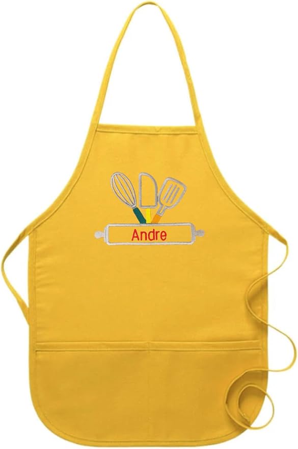 Kids Apron Customized With Name, Baker Apron, Baking, Cooking
