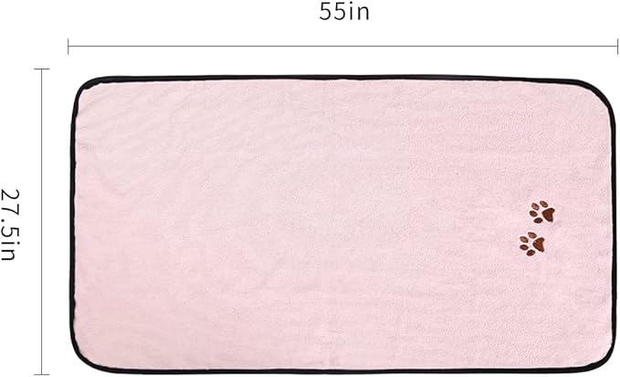 Wipela Pet Dog Cat Microfiber Drying Towel Ultra Absorbent Great for Bathing and Grooming (1-Pack)