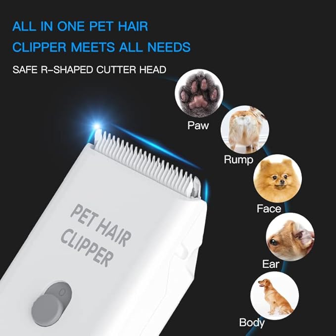 Tileon Blade Replacement & Charged Cable for Pet Hair Trimmers,1 Replacement Blade & 1 Replacement Cable for Dog Shavers