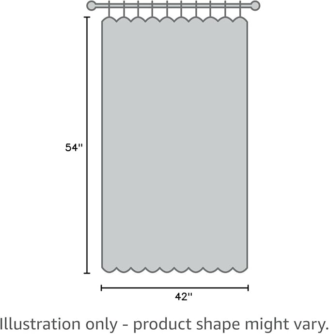Tollpiz Short Sheer Curtain Linen Textured Living Room Curtains Sheer Light Filtering Rod Pocket Voile Curtain for Bedroom, 42 x 54 inches Long, Dark Grey, Set of 2 Panels