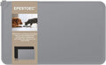 EPESTOEC Premium Silicone Dog Food Mat,Dog Bowl mat, Pet Food pad- Anti-Slip Pet Food Mat for Dogs and Cats - Waterproof and Easy to Clean Gray-19 * 12IN
