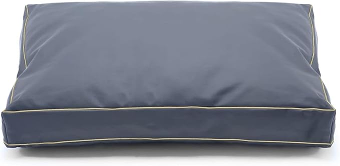 Dalema Dog Bed Cover,Waterproof Tough Plastic DIY Pet Bed Cover,Non Stick Hair Easy to Clean Rectangular Fillable Dog Bed Covers with Zipper(Dark Grey,30" L x 20" W x 4" Th,Cover Only)