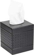 DSNMYO Industrial Style Tissue Box Cover, Tissue Holder, Square Box Covers,for bedrooms, Offices, bathrooms, Living Rooms etc.(Black)